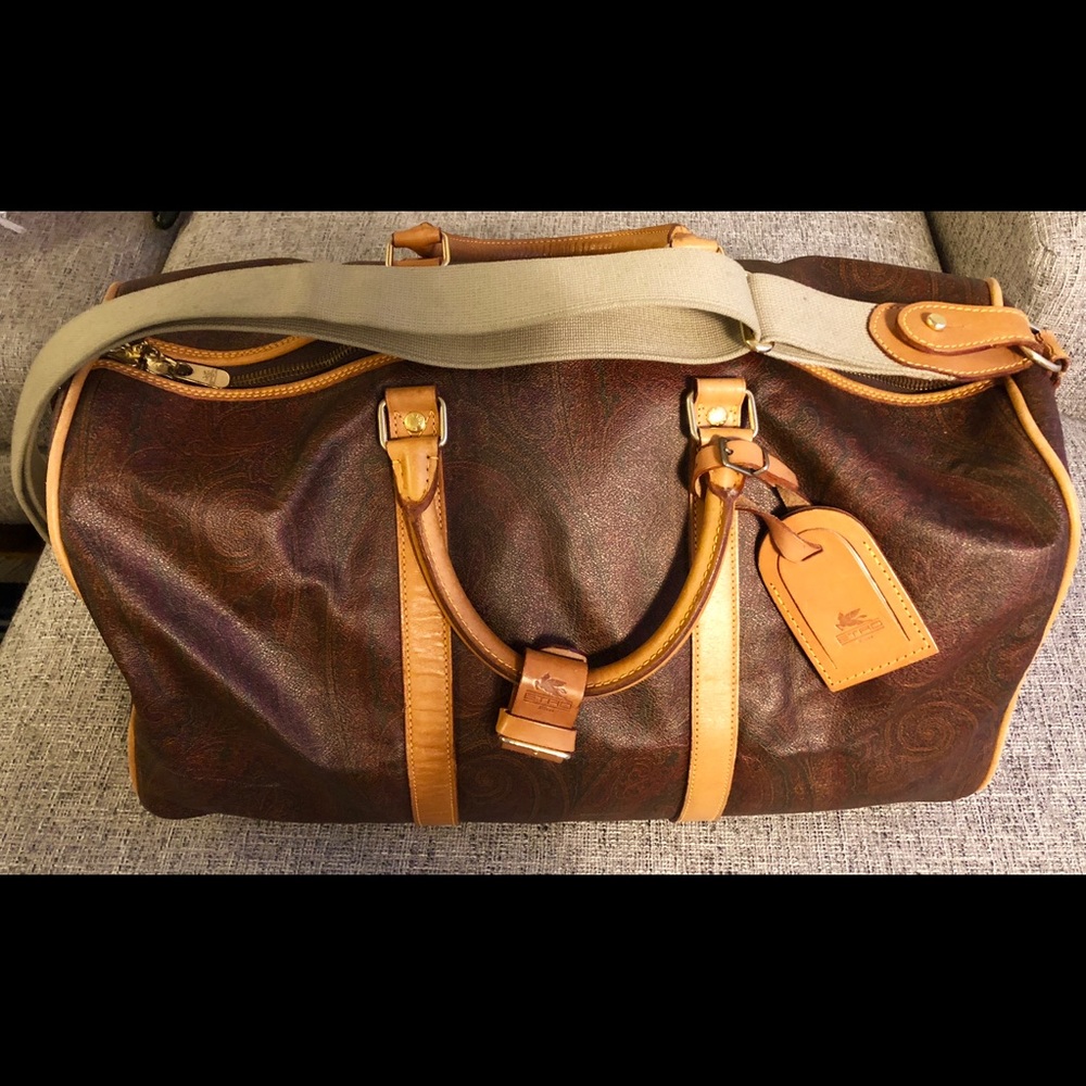 ETRO Gorgeous Lux Weekend Bag Paisley Leather